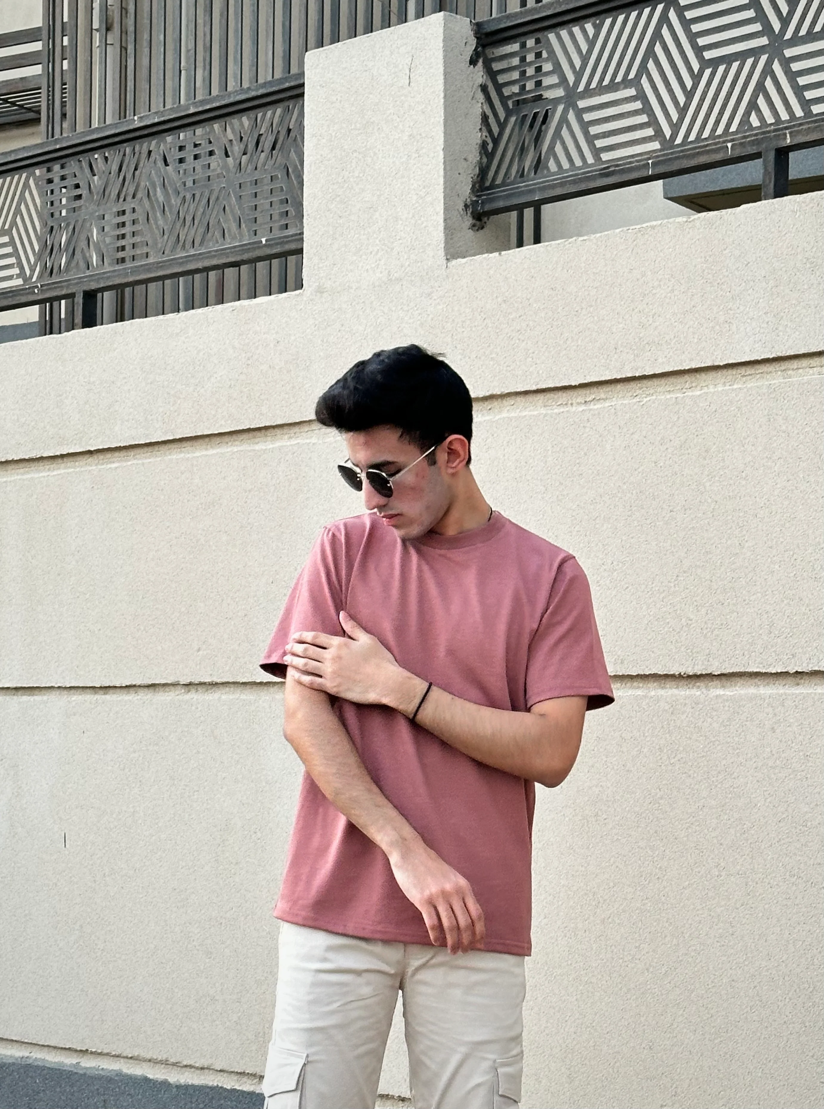 Ash Pink Fitted Tee - Image 2