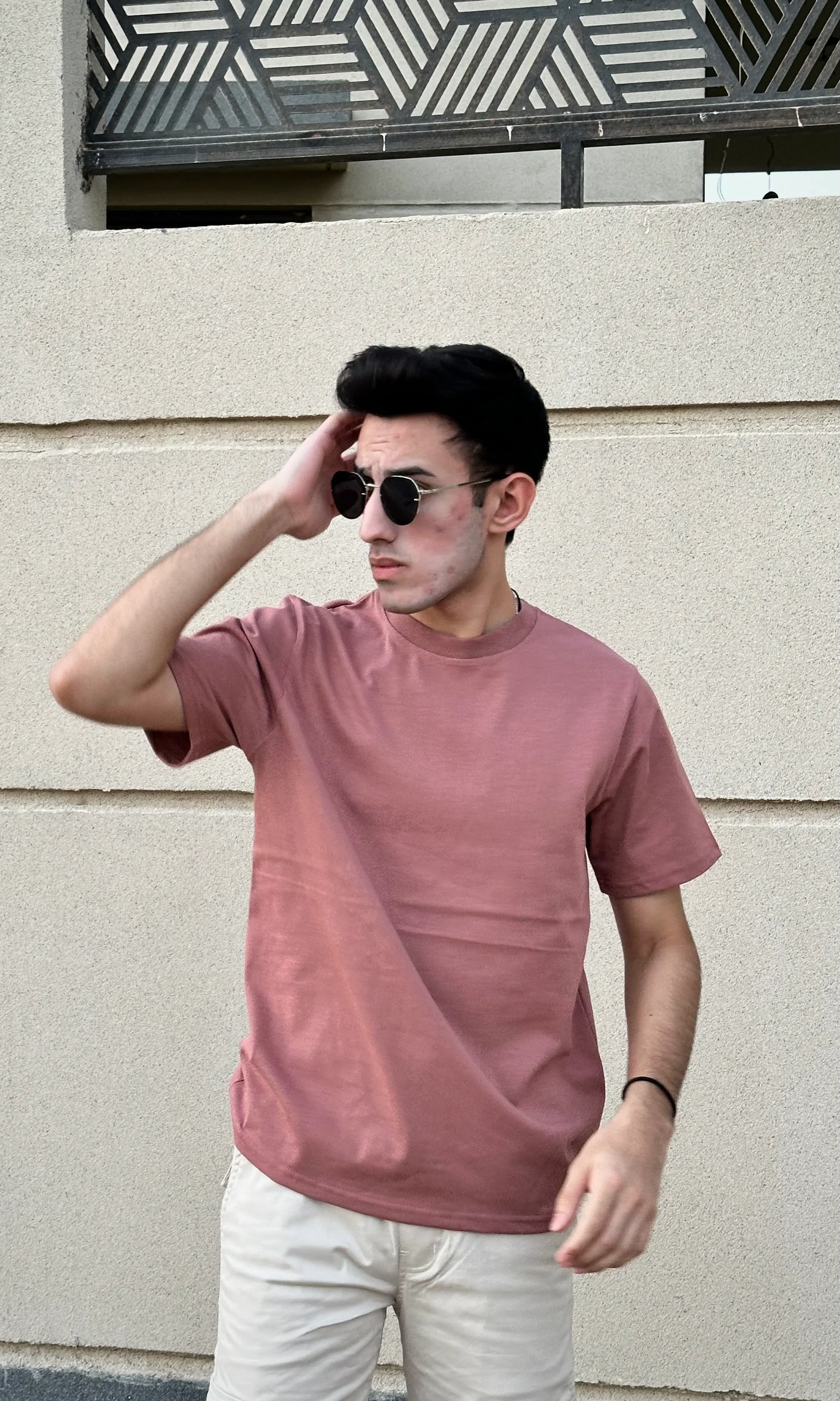 Ash Pink Fitted Tee - Image 3