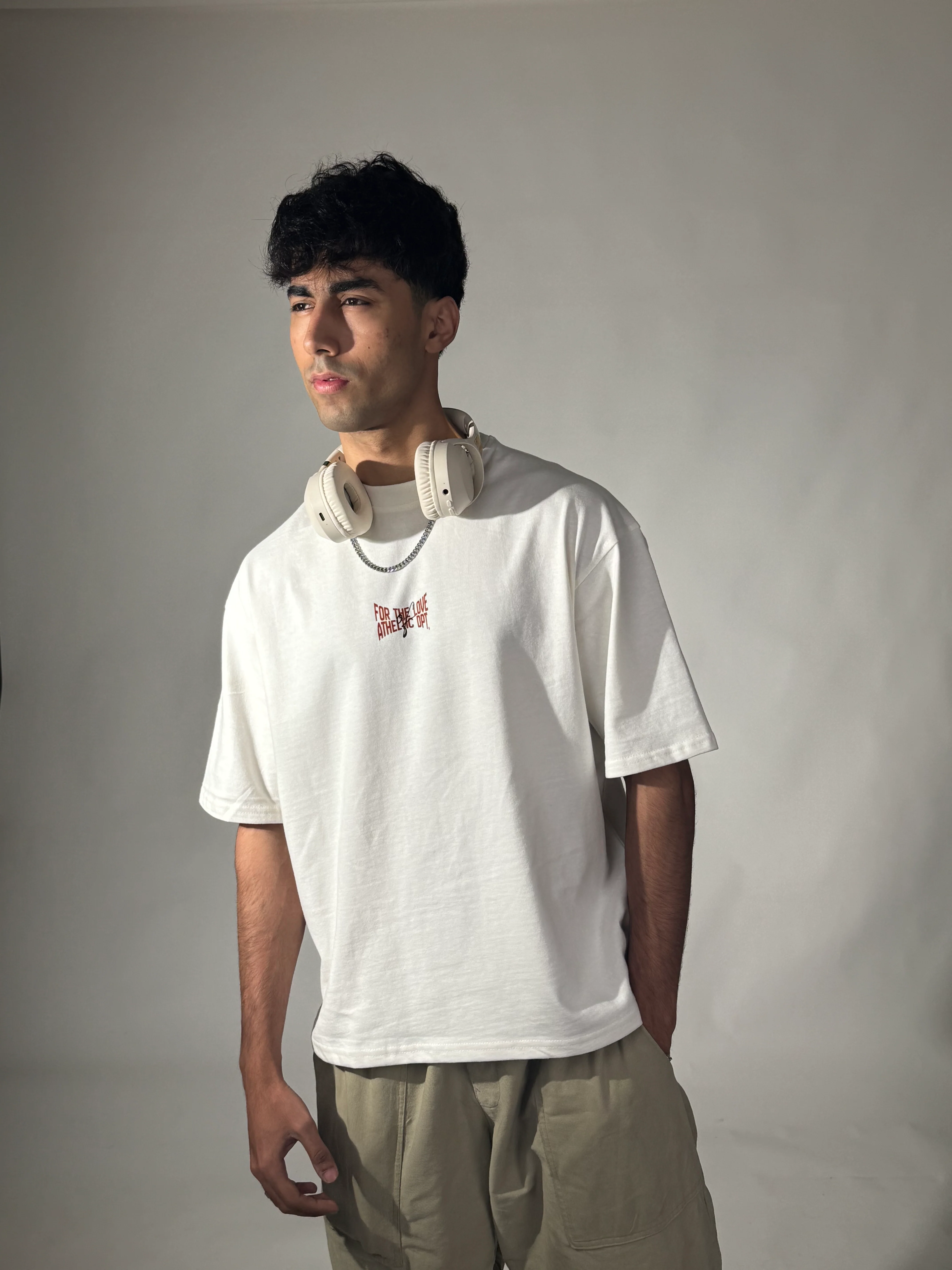 Athletic Dpt (White) - Oversized Tee - Image 2