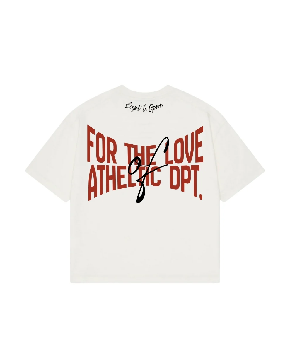 Athletic Dpt (White) - Oversized Tee - Image 4
