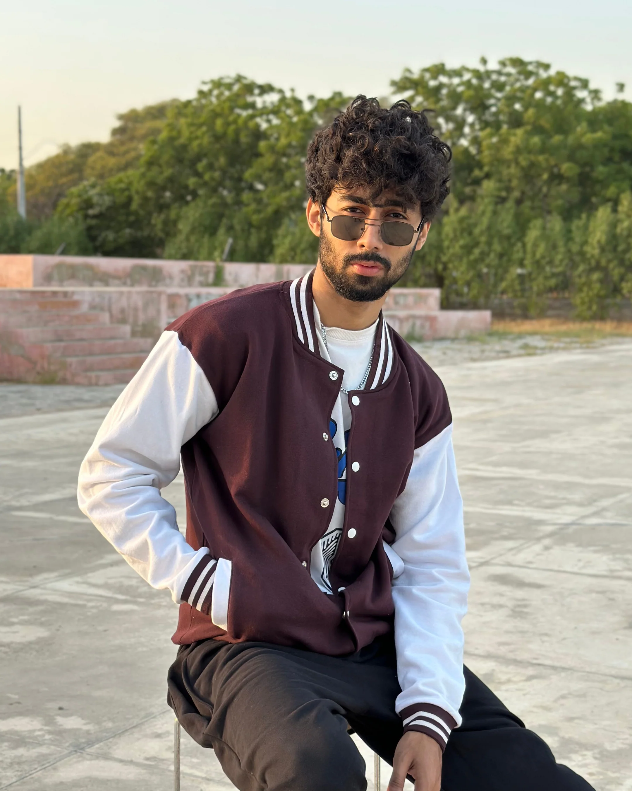 Brown Varsity Jacket - Image 2