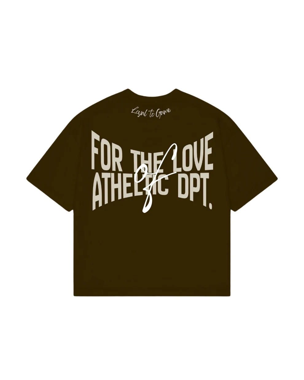 Athletic Dpt (Brown) - Oversized Tee - Image 4