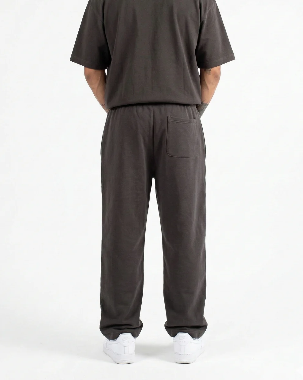 Grey Straight-Leg Sweatpants - Image 2
