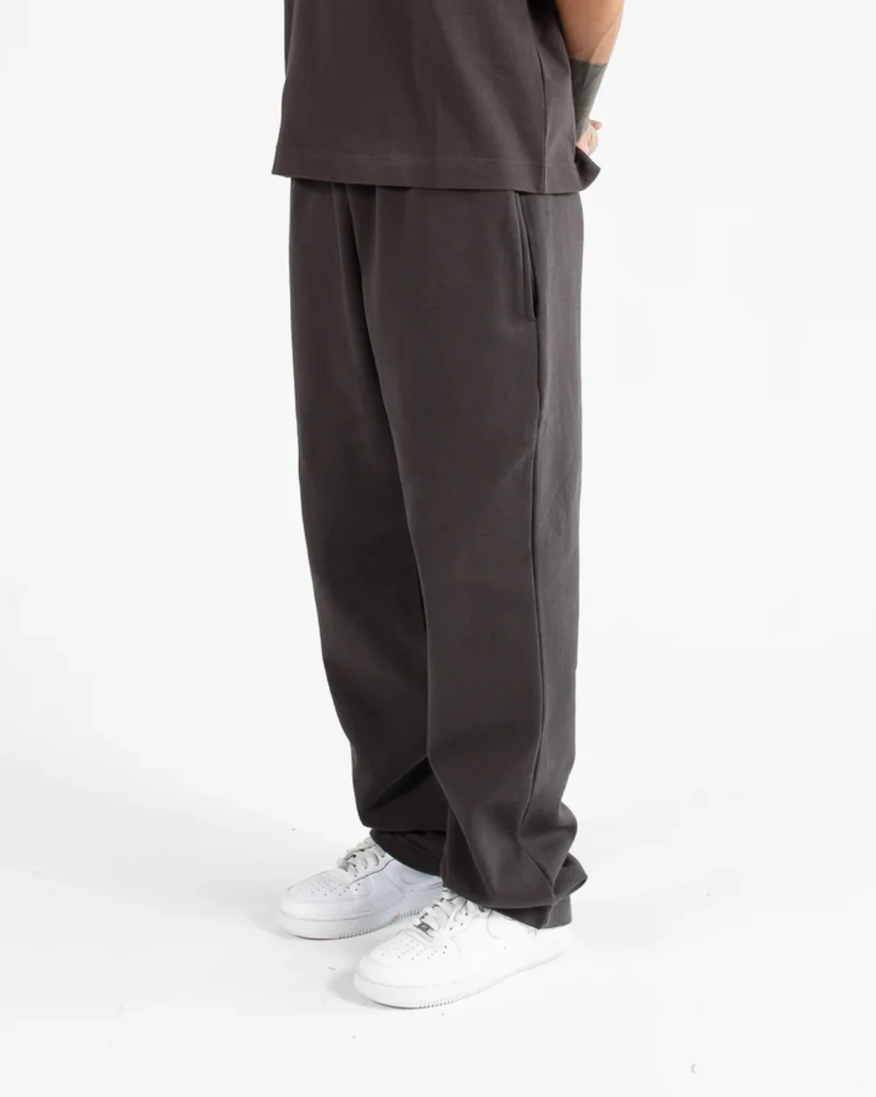 Grey Straight-Leg Sweatpants - Image 3