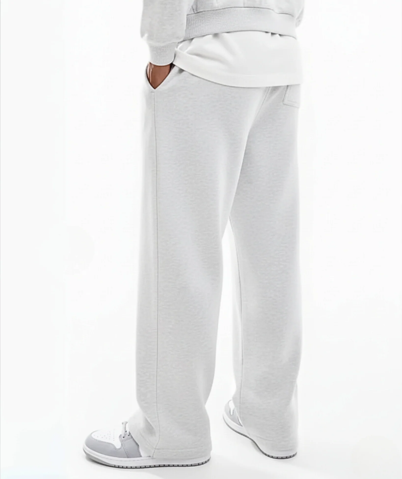 Ice Marl Straight-Leg Sweatpants - Image 2